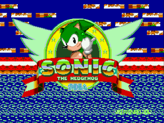 Sonic Green Snake (v3.68) Title Screen